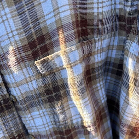 American Eagle plaid button up long sleeve size medium - Picture 5 of 8